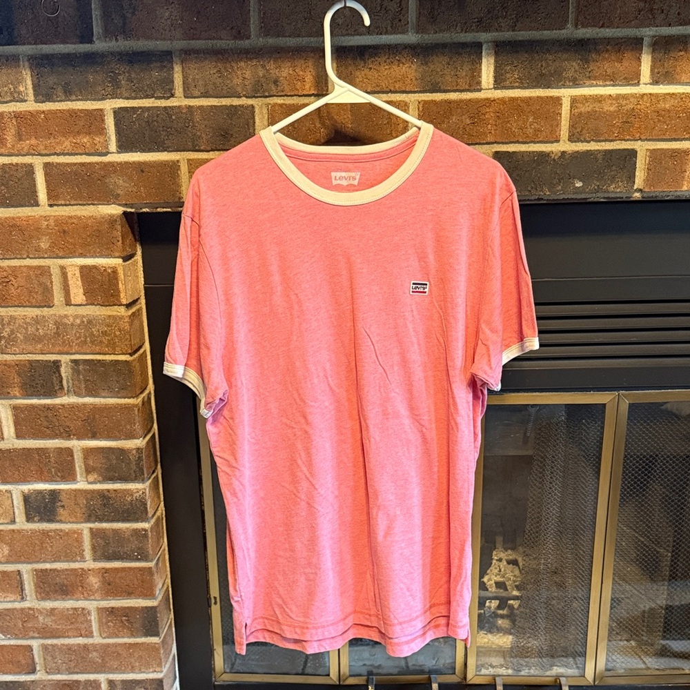 Levi's Heathered Pink Short Sleeve Men's Tee